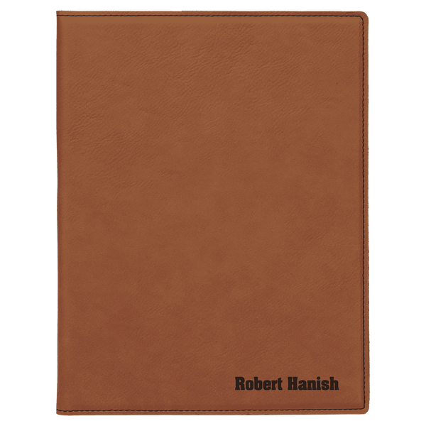 Rawhide 7" x 9" Laserable Leatherette Small Portfolio with Notepad