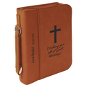 Rawhide 7 1/2" x 10 3/4" Leatherette Book/Bible Cover with Handle & Zipper