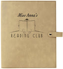 Light Brown 8 3/4" x 11" Leatherette Book/Bible Cover with Snap Closure
