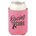 Pink 3 3/4" Laserable Leatherette Beverage Holder
