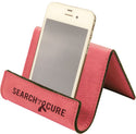 Pink 3 1/2" x 2 1/2" Laserable Leatherette Holder Easel