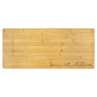 23 3/4" x 10" Bamboo Charcuterie Board/Cutting Boardd