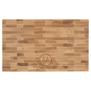 22" x 13" x 1 1/2" Maple Butcherblock Cutting Board