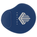 Blue/Silver 9" x 10 1/4" Laserable Leatherette Mouse Pad