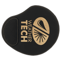 Black/Gold 9" x 10 1/4" Laserable Leatherette Mouse Pad