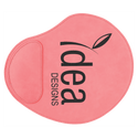 Pink 9" x 10 1/4" Laserable Leatherette Mouse Pad