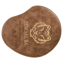 Rustic/Gold 9" x 10 1/4" Laserable Leatherette Mouse Pad