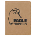 Light Brown 4 1/4" x 5 1/2" Laserable Leatherette Passport Holder