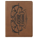 Dark Brown 4 1/4" x 5 1/2" Laserable Leatherette Passport Holder