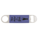 Purple 1 1/2" x 7" Laserable Leatherette Bottle Opener