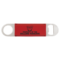 Red 1 1/2" x 7" Laserable Leatherette Bottle Opener