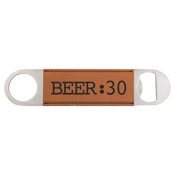 Rawhide 1 1/2" x 7" Laserable Leatherette Bottle Opener