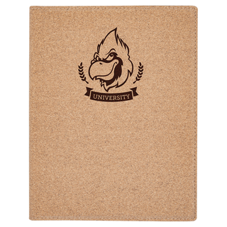 7" x 9" Small Cork Portfolio with Notepad