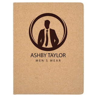 9 1/2" x 12" Cork Portfolio with Notepad