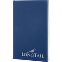 Blue/Silver 5 1/4" x 8 1/4" Laserable Leatherette Journal with Lined Notepad