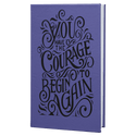 Purple/Black 5 1/4" x 8 1/4" Laserable Leatherette Journal with Lined Notepad