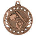 Antique Bronze 2 1/4" Baseball/Softball Galaxy Medal