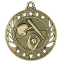 Antique Gold 2 1/4" Baseball/Softball Galaxy Medal