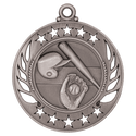 Antique Silver 2 1/4" Baseball/Softball Galaxy Medal