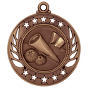 Antique Bronze 2 1/4" Cheer Galaxy Medal
