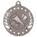 Antique Silver 2 1/4" Cheer Galaxy Medal