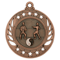 Antique Bronze 2 1/4" Martial Arts Galaxy Medal
