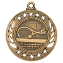 Antique Bronze 2 1/4" Tennis Galaxy Medal
