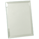 Clear 7" x 9" Glass Mirror Plaque