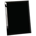 Black 8" x 10" Glass Mirror Plaque
