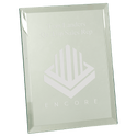 Clear 8" x 10" Glass Mirror Plaque