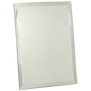 Clear 9" x 12" Glass Mirror Plaque