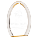 Gold 7" Oval Halo Acrylic