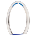 Blue 8" Oval Halo Acrylic
