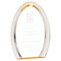 Gold 8" Oval Halo Acrylic