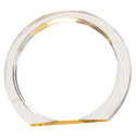Gold 5 3/8" Round Halo Acrylic