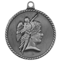 Antique Silver 2" Achievement High Relief Medal