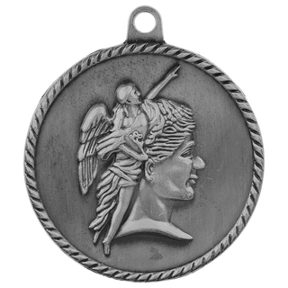 Antique Silver 2" Achievement High Relief Medal
