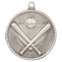 Antique Silver 2" Baseball/Softball High Relief Medal
