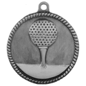 Antique Silver 2" Golf High Relief Medal