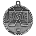Antique Silver 2" Hockey High Relief Medal