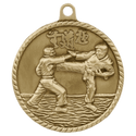 Antique Gold 2" Martial Arts High Relief Medal