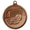 Antique Bronze 2" Soccer High Relief Medal