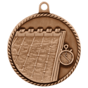 Antique Bronze 2" Swimming High Relief Medal