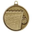 Antique Gold 2" Swimming High Relief Medal