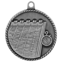 Antique Silver 2" Swimming High Relief Medal