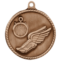 Antique Bronze 2" Track High Relief Medal