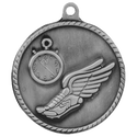 Antique Silver 2" Track High Relief Medal