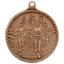 Antique Bronze 2" Cross Country High Relief Medal