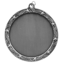 Antique Silver 2 1/2" Stars 2" Insert Holder Medal