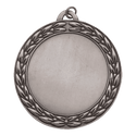 Antique Silver 2 2 3/4" Wreath 2" Insert Holder Medal